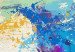 Placar de cortiça World Map: Colourful Madness [Cork Map] 97485 additionalThumb 6