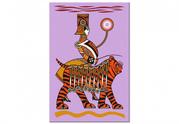 Desenho para pintar com números Unusual Companion - Dressed up Man With an Orange Tiger 144095 additionalImage 6