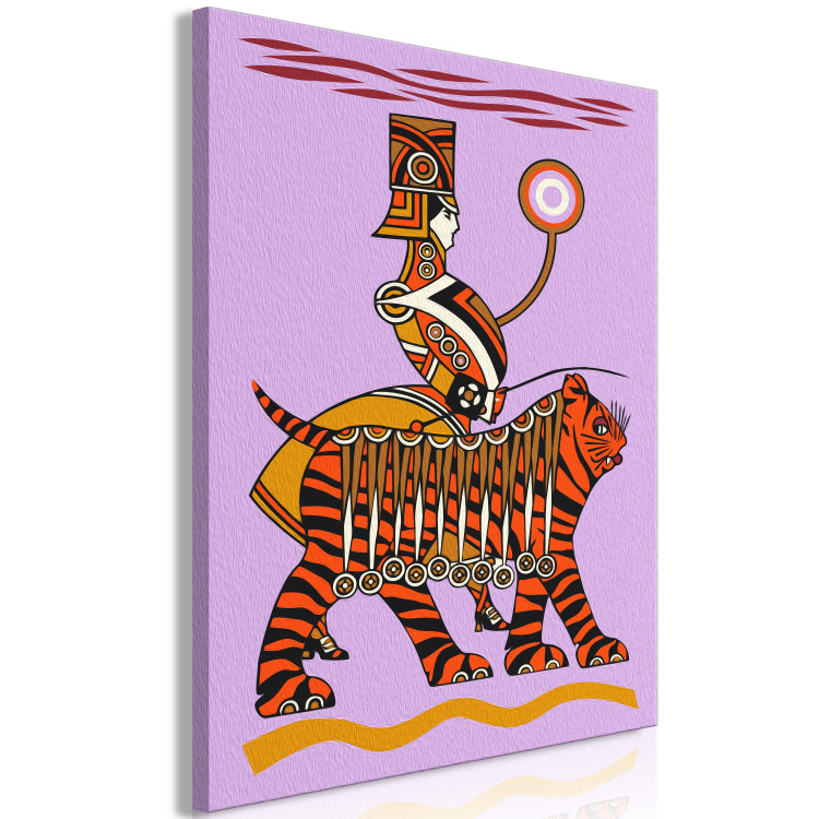 Desenho para pintar com números Unusual Companion - Dressed up Man With an Orange Tiger 144095 additionalImage 5