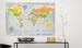 Placar decorativo World Map: Wind Rose [Cork Map - German Text] 105616 additionalThumb 7