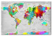 Placar decorativo Maps: Colourful Finesse [Cork Map] 95926 additionalThumb 2