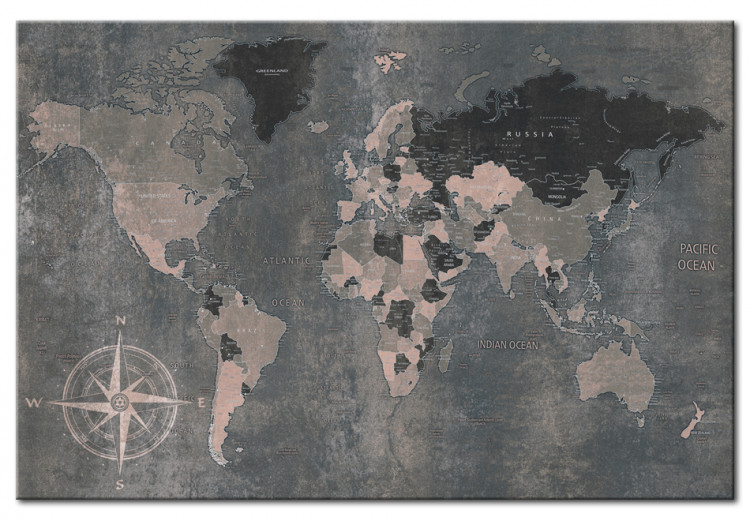 Placar de cortiça Grey World [Cork Map] 96036 additionalImage 2