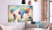 Placar decorativo Colorful World Map [Cork Map] 107186 additionalThumb 3