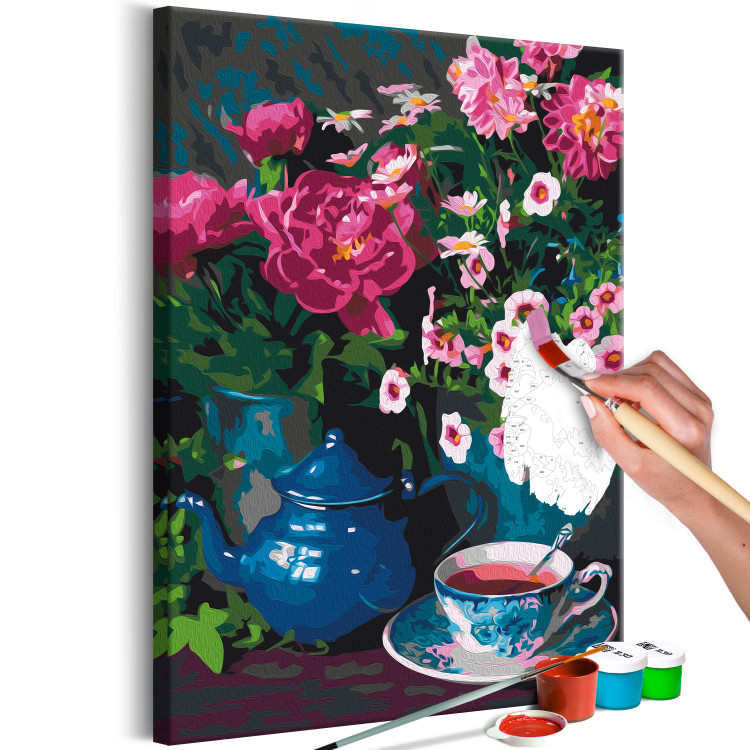 Desenho para pintar com números Blue Kettle and Pink Tea 143296 additionalImage 6