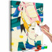 Desenho para pintar com números Porcelaine Lady - Colorful Woman on Artistic Background 144096 additionalThumb 6