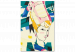Desenho para pintar com números Porcelaine Lady - Colorful Woman on Artistic Background 144096 additionalThumb 4