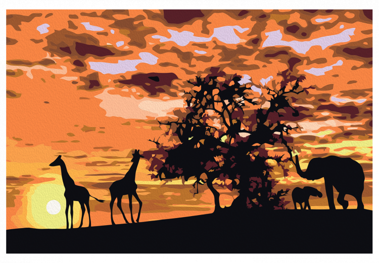 Desenho para pintar com números Savannah (Giraffes & Elephants) 107507 additionalImage 7