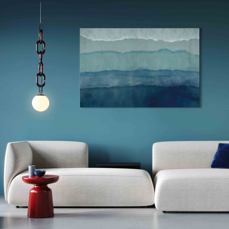 Quadro Harmony of Waves - Nautical Abstraction With Blue Watercolors 151207 additionalImage 5