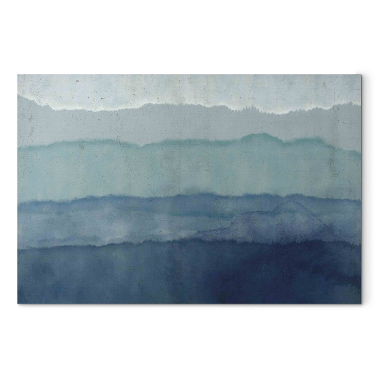 Quadro Harmony of Waves - Nautical Abstraction With Blue Watercolors 151207