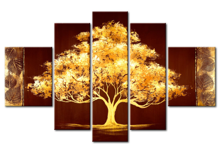 Quadro pintado Árvore Dourada  49807
