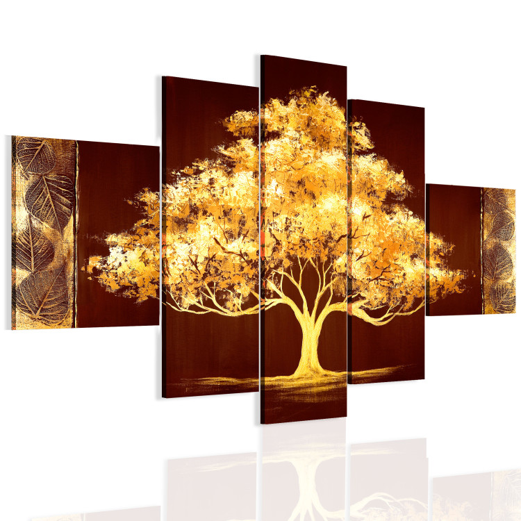 Quadro pintado Árvore Dourada  49807 additionalImage 2