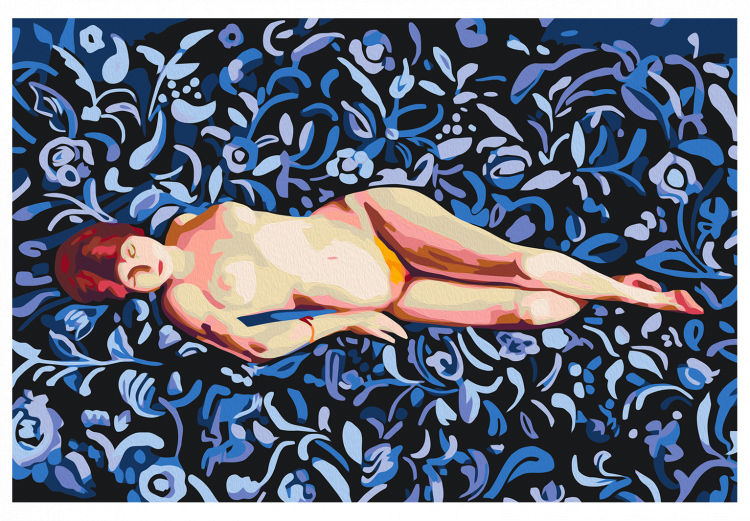 Desenho para pintar com números Nude on a Blue Background 134537 additionalImage 7