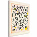 Desenho para pintar com números Paul Klee, Gesetz - Alphabet, Mysterious Letters on a Cream Background 148447 additionalThumb 3
