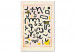 Desenho para pintar com números Paul Klee, Gesetz - Alphabet, Mysterious Letters on a Cream Background 148447 additionalThumb 6
