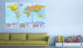 Placar decorativo World: Colourful Map II [Cork Map] 98057 additionalThumb 3