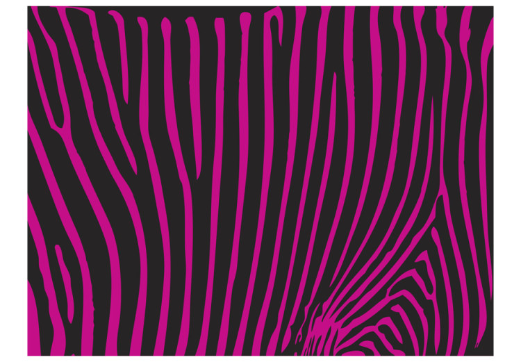 Mural de parede Zebra pattern (roxo) 61008 additionalImage 1