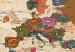 Placar decorativo World Map: Retro Mood [Cork Map] 98058 additionalThumb 6