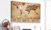 Placar decorativo World Map: Retro Mood [Cork Map] 98058 additionalThumb 3