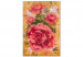Desenho para pintar com números Coral Rose - Red-Pink Flower on the Golden Background 146188 additionalThumb 3