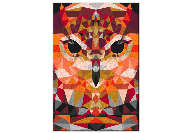 Desenho para pintar com números Mesmerizing Owl - Geometric Abstraction With a Night Bird 149788 additionalImage 7