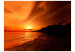 Mural Baía Laranja - paisagem do mar com colina ao pôr do sol 60488 additionalThumb 1