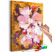 Desenho para pintar com números Blooming Twig - Colorful Cherry Blossoms on a Golden Background 146198 additionalThumb 7