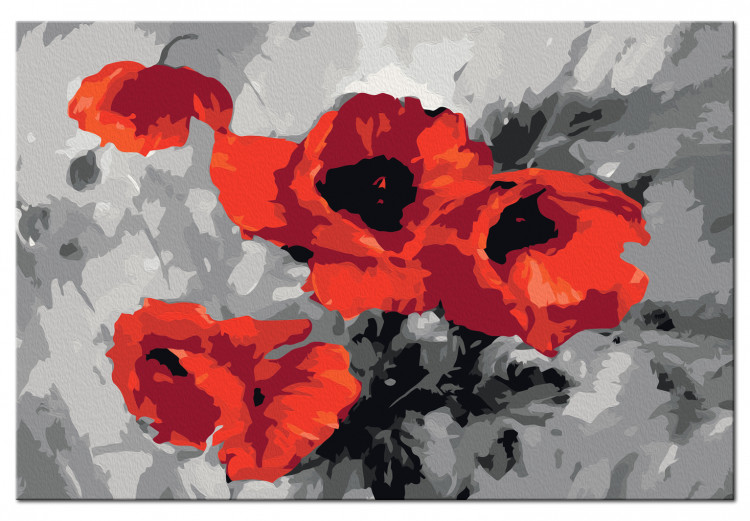 Desenho para pintar com números Bouquet of Poppies 107519 additionalImage 6