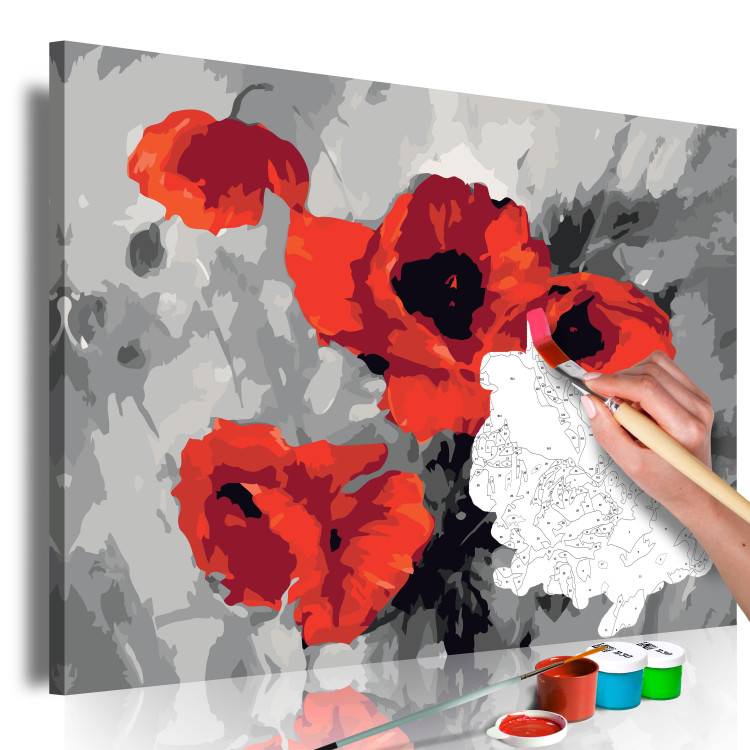 Desenho para pintar com números Bouquet of Poppies 107519 additionalImage 3