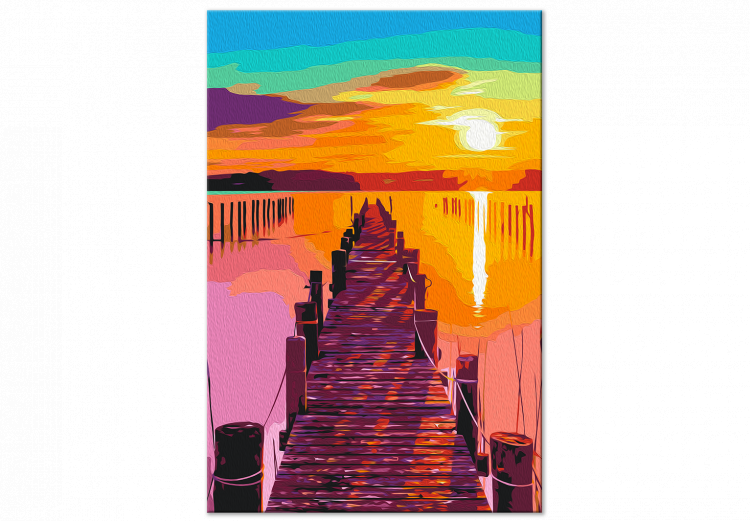 Desenho para pintar com números Sun and Shadows - Play of Light on the Pier, Dynamic Sky 144529 additionalImage 5