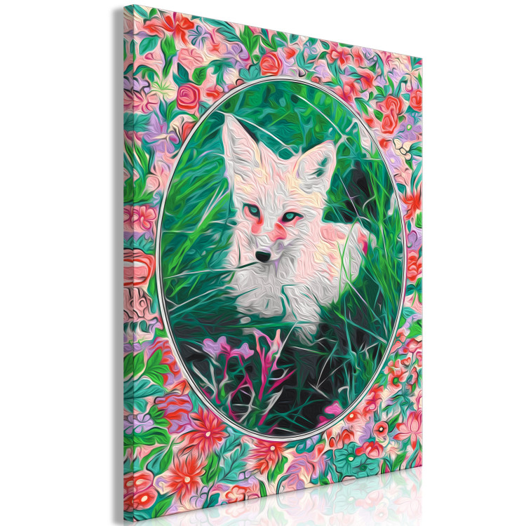 Desenho para pintar com números Fairy-Tale Fox - Portrait of a Wild Animal among Grasses and Flowers 146539 additionalImage 7