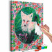 Desenho para pintar com números Fairy-Tale Fox - Portrait of a Wild Animal among Grasses and Flowers 146539 additionalThumb 3