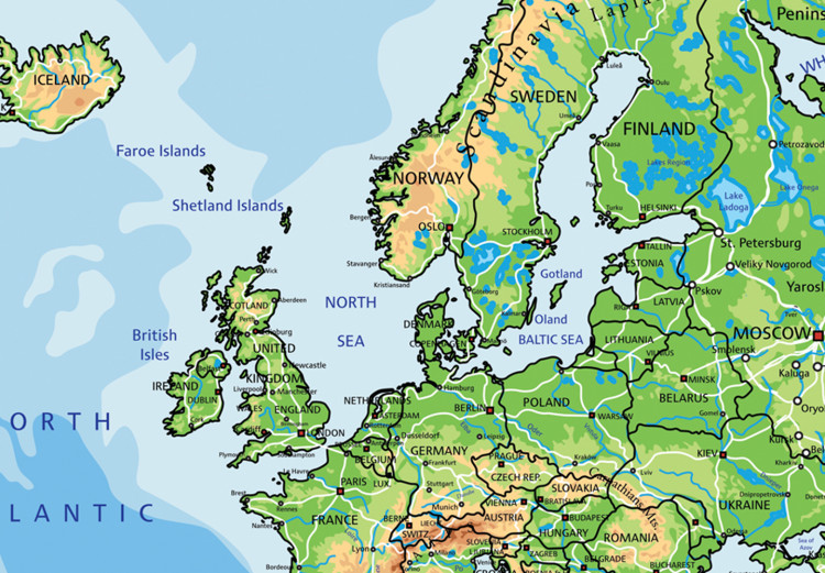 Placar decorativo World Geography [Cork Map] 92239 additionalImage 6