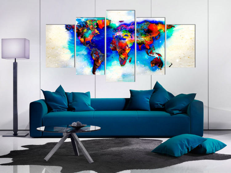 Quadro pintado All colors of the world 50059 additionalImage 3