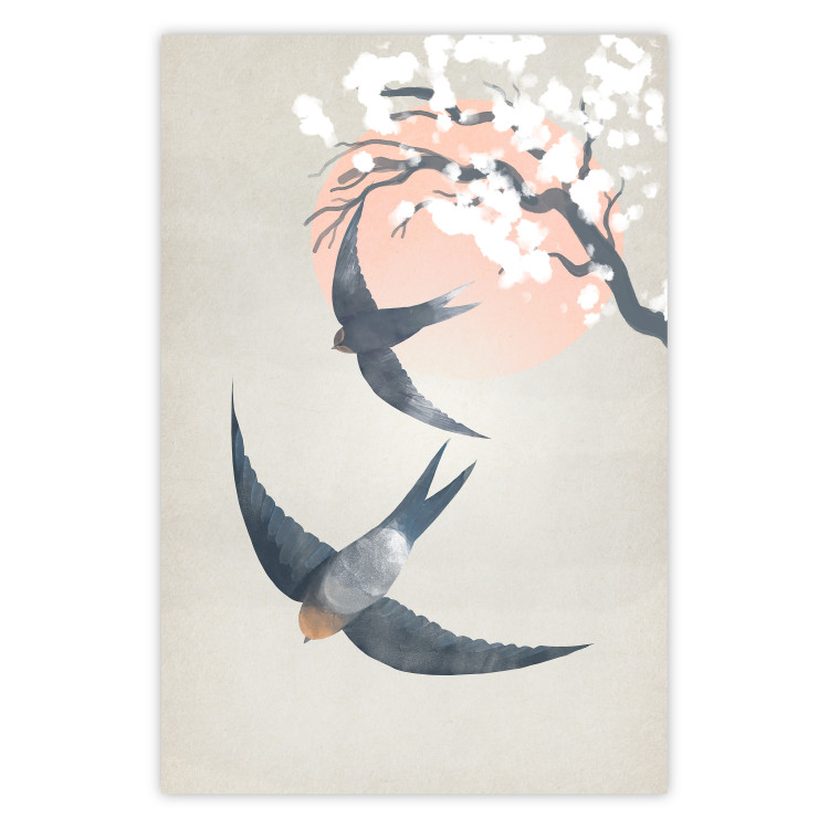 Poster decorativo Swallows in Flight [Poster] 142469