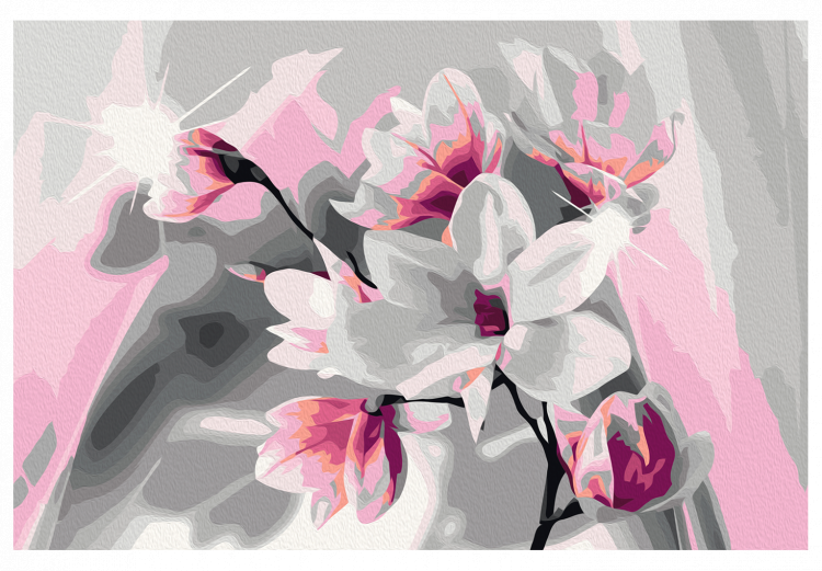 Desenho para pintar com números Magnolia (Grey Background) 107179 additionalImage 6