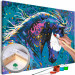 Desenho para pintar com números Starry Horse - Colorful Animal with Abstract Fur 144079