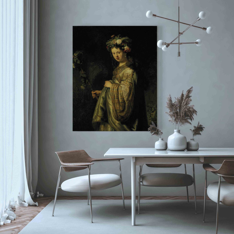 Reprodução da pintura famosa Saskia as Flora 154179 additionalImage 3