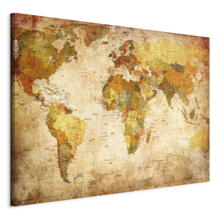 Quadro pintado World - political map 50489 additionalImage 2